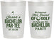 Personalized Bachelor Party 22 oz Frosted Cups - Golf | 40052