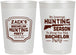 Personalized Bachelor Party 22 oz Frosted Cups - Hunting Season | 40063