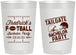 Personalized Bachelor Party 22 oz Frosted Cups - Football | 40067