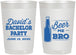 Personalized Bachelor Party 22 oz Frosted Cups - Beer Me Bro | 40071