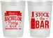 Personalized Bachelor Party 22 oz Frosted Cups - Stock The Bar | 40073