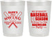 Personalized Bachelor Party 22 oz Frosted Cups - Baseball | 40075
