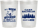 Personalized Bachelor Party 22 oz Frosted Cups - Fishing | 40080