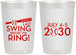 Personalized Bachelor Party 22 oz Frosted Cups - Baseball | 40087