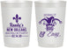 Personalized Bachelor Party 22 oz Frosted Cups - Mardi Gras | 40089