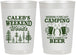 Personalized Bachelor Party 22 oz Frosted Cups - Camping | 40091