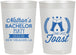 Personalized Bachelor Party 22 oz Frosted Cups - One Last Toast | 40095