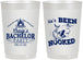 Personalized Bachelor Party 22 oz Frosted Cups - Fishing Hooked | 40096