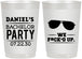 Personalized Bachelor Party 22 oz Frosted Cups - We Fucked Up | 40099