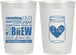 Personalized Wedding 22 oz Frosted Cups - Something Old Something New | 401