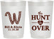 Personalized Wedding 22 oz Frosted Cups - Monogram Hunt Is Over | 406