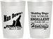 Personalized Wedding 22 oz Frosted Cups - Man Down | 407
