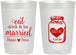 Personalized Wedding 22 oz Frosted Cups - Mason Jar | 415