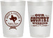 Personalized Wedding 22 oz Frosted Cups - Country Texas | 424