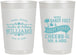 Personalized Wedding 22 oz Frosted Cups - Sandy Feet Salty Kisses | 434