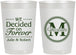 Personalized Wedding 22 oz Frosted Cups - Monogram | 435