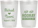 Personalized Wedding 22 oz Frosted Cups - Sip Sip Hooray | 437