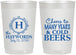Personalized Wedding 22 oz Frosted Cups - Cheers To Cold Beers | 439