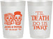 Personalized Wedding 22 oz Frosted Cups - Til Death Do Us Part | 441