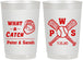 Personalized Wedding 22 oz Frosted Cups - Baseball | 443