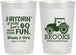 Personalized Wedding 22 oz Frosted Cups - Tractor Hitchin | 448