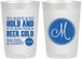 Personalized Wedding 22 oz Frosted Cups - Monogrammed | 450