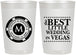 Personalized Wedding 22 oz Frosted Cups - Las Vegas | 457