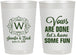 Personalized Wedding 22 oz Frosted Cups - Vows Are Done Have Fun | 460