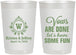 Personalized Wedding 22 oz Frosted Cups - Monogrammed | 462