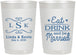 Personalized Wedding 22 oz Frosted Cups - Eat Drink Be Married | 463