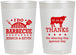 Personalized Wedding 22 oz Frosted Cups - I Do Barbecue Bbq | 468