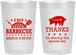 Personalized Wedding 22 oz Frosted Cups - I Do Barbecue Bbq | 470