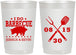 Personalized Wedding 22 oz Frosted Cups - I Do Barbecue Bbq | 473