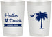 Personalized Wedding 22 oz Frosted Cups - Palmetto Tree | 477