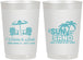 Personalized Wedding 22 oz Frosted Cups - Sun Sand Drink In My Hand | 479