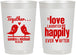 Personalized Wedding 22 oz Frosted Cups - Happily Ever After | 480