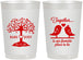Personalized Wedding 22 oz Frosted Cups - Love Birds | 481
