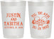 Personalized Wedding 22 oz Frosted Cups - Til Death Do Us Part | 485