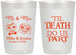 Personalized Wedding 22 oz Frosted Cups - Til Death Do Us Part | 487
