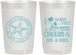 Personalized Wedding 22 oz Frosted Cups - Sandy Feet Salty Kisses | 488