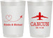 Personalized Wedding 22 oz Frosted Cups - Destination | 492