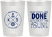 Personalized Wedding 22 oz Frosted Cups - Nautical | 495