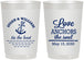 Personalized Wedding 22 oz Frosted Cups - Love Anchors The Soul | 498