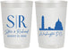 Personalized Wedding 22 oz Frosted Cups - Washington Dc | 500