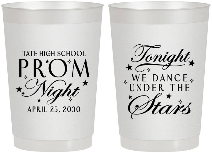 Personalized Prom 22 oz Frosted Cups - Tonight We Dance | 50000