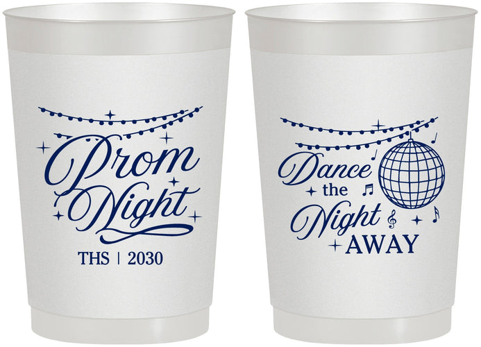 Personalized Prom 22 oz Frosted Cups - Dance The Night Away | 50001