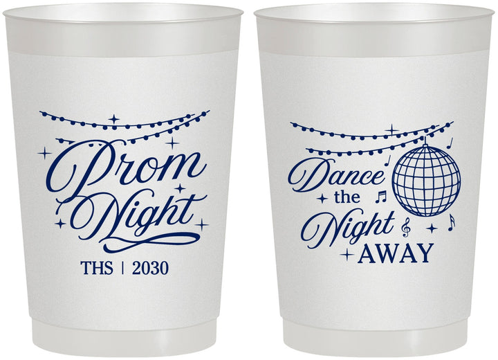 Personalized Prom 22 oz Frosted Cups - Dance The Night Away | 50001