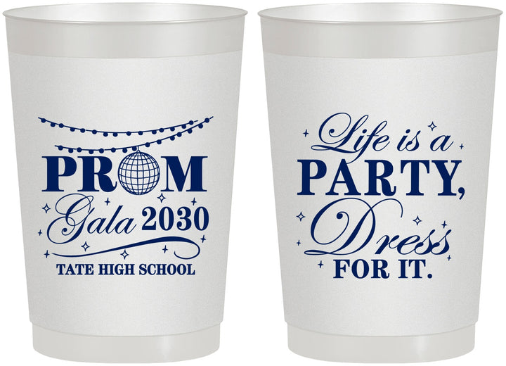 Personalized Prom 22 oz Frosted Cups - Lifes A Party | 50002