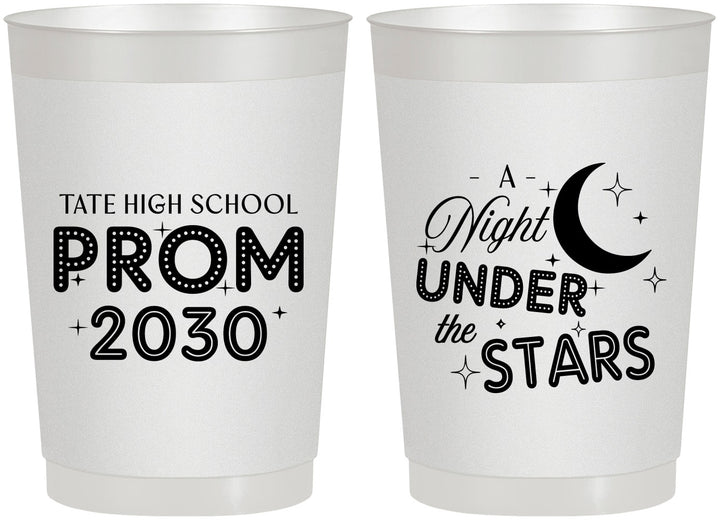 Personalized Prom 22 oz Frosted Cups - A Night Under The Stars | 50004