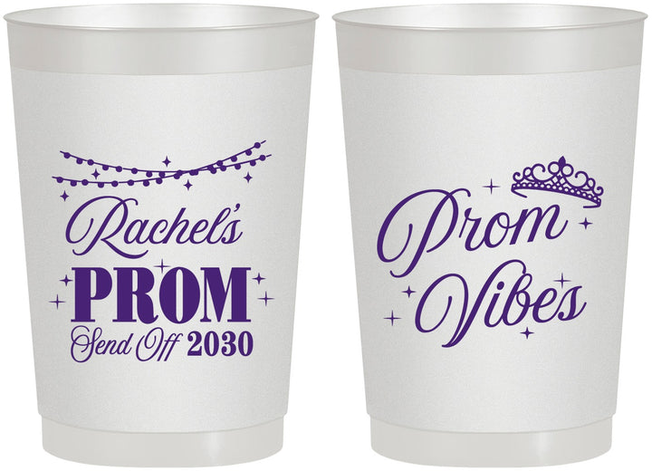 Personalized Prom 22 oz Frosted Cups - Send Off | 50007